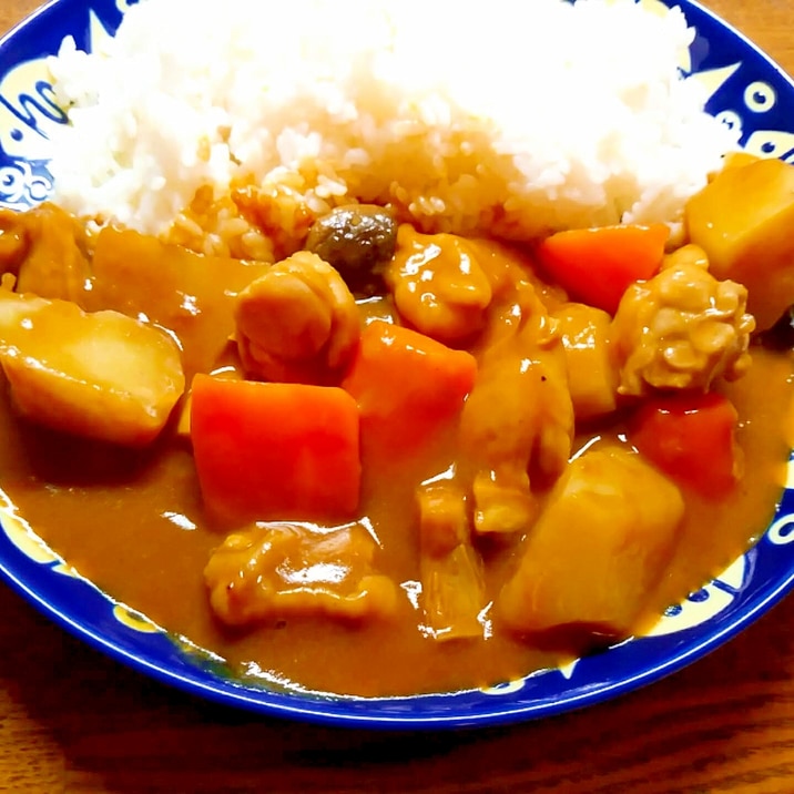 一人分☆エリンギ入りのチキンカレー